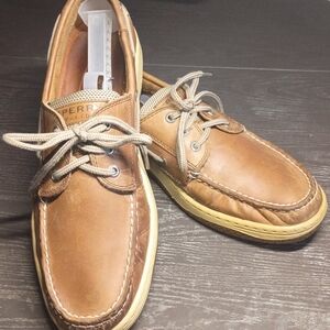 Sperry Brown Leather Men's 11M Boat Shoes. Only Minor Wear.